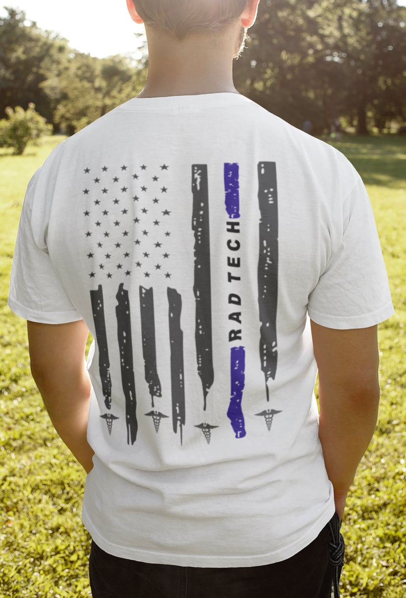 Back the Blue distressed flag