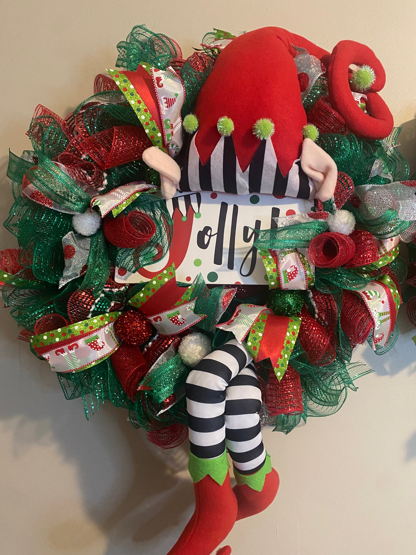 CHRISTMAS ELF WREATH