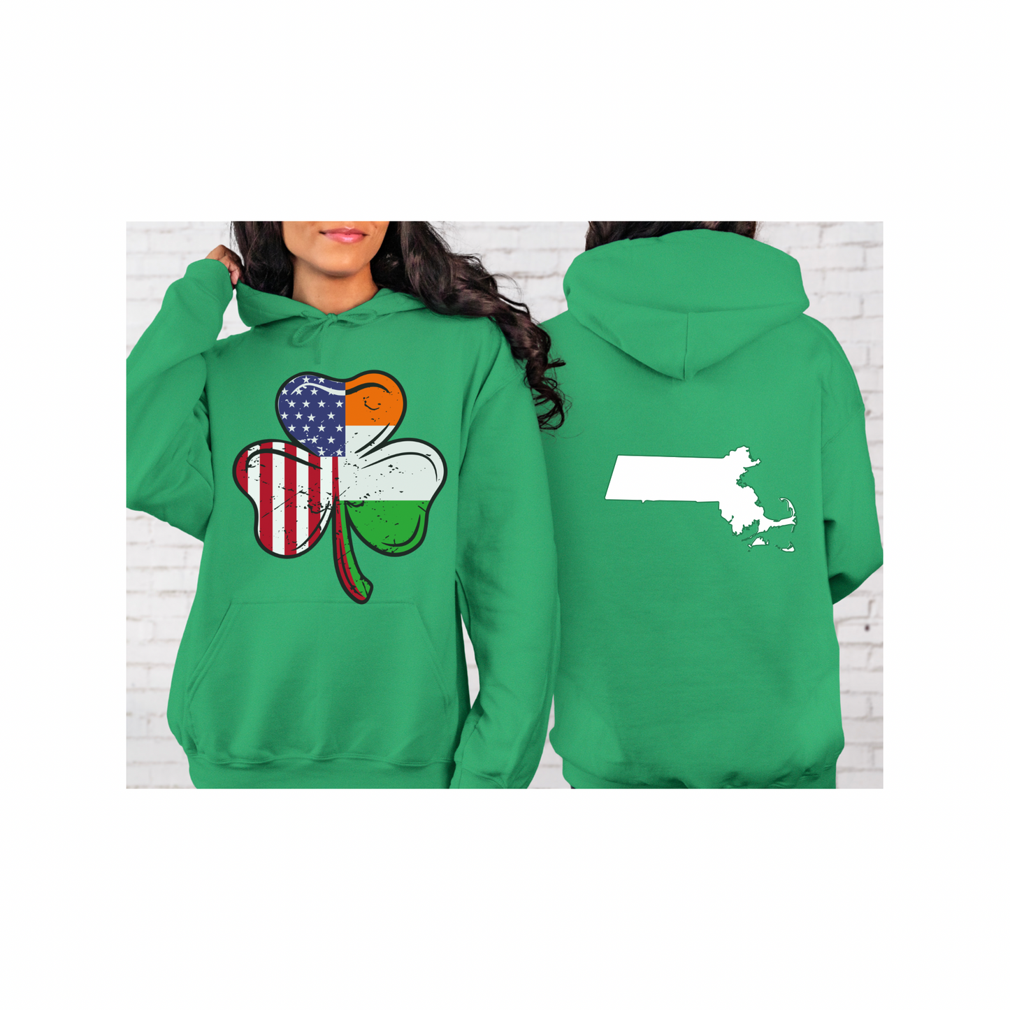 MASSACHUSETTS SHAMROCK HOODIE