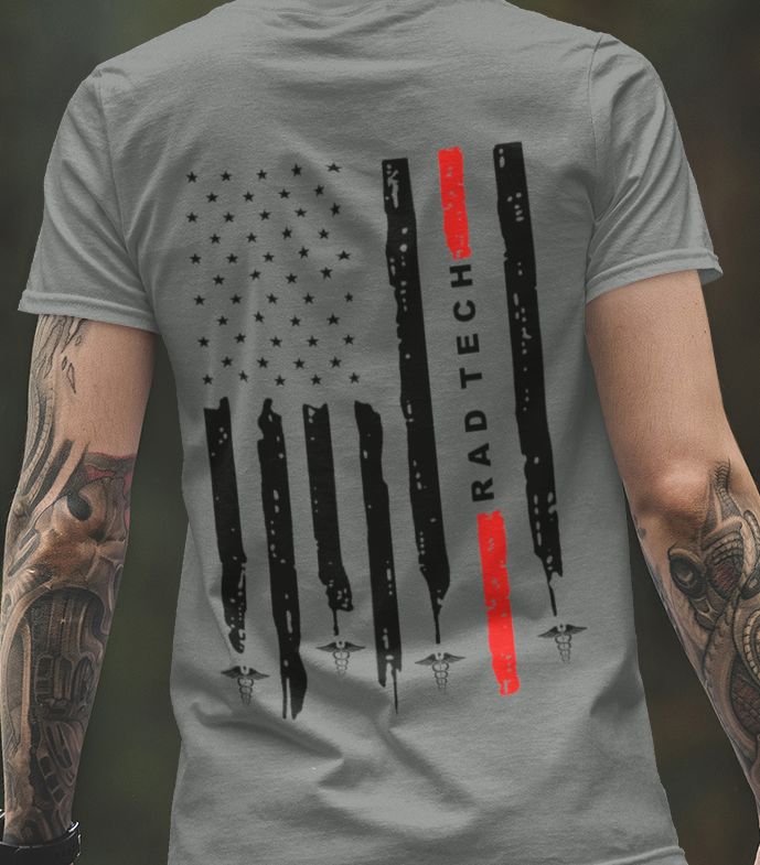 Rad Tech Distressed Flag Fire