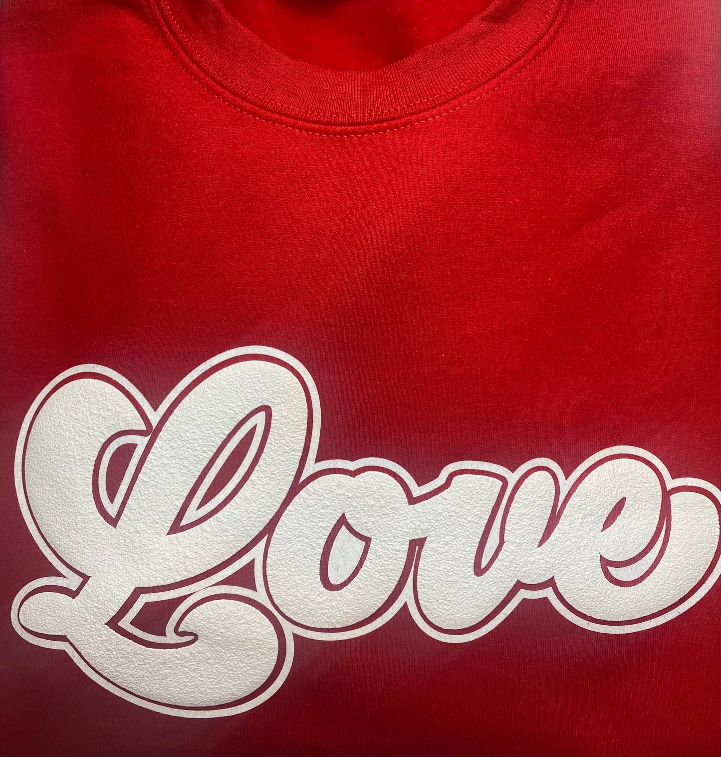 3D Puff Love sweatshirt