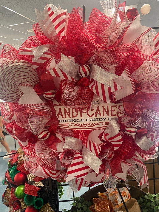 CANDY CANE WREATH