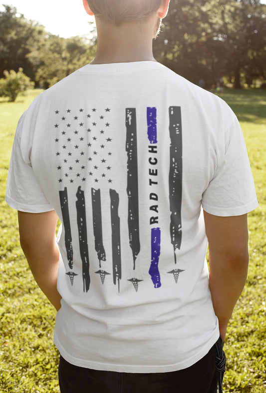 Back the Blue distressed flag