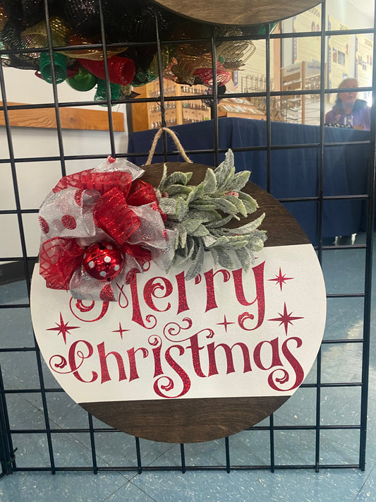 MERRY CHRISTMAS DOOR HANGER